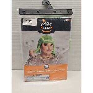 Hyde and Eek Boutique One Size Fits Most‎ Adult Light-Up Diva Wig Neon Green